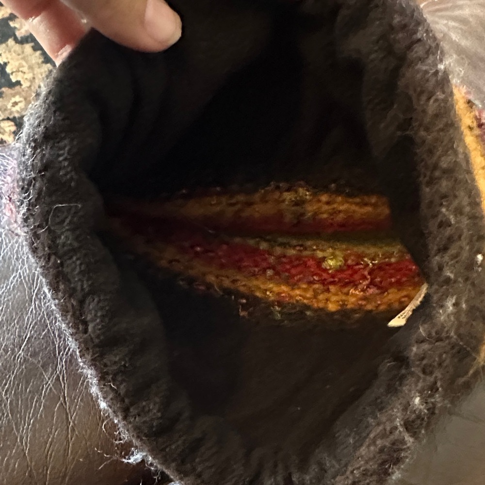 Zig zag Colorful slouchy Knit wool and silk Beanie - Picture 7 of 10